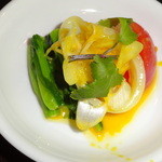 Restaurant μ - 春野菜のジンジャーマスタードソース