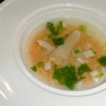 Restaurant μ - 桜エビプリン　ふかひれあんかけ