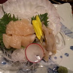 土風炉 - ホタテの刺身