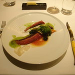 フロリレージュ - 鴨肉のロースト。