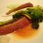 フロリレージュ - 鴨肉のロースト。