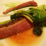 フロリレージュ - 鴨肉のロースト。