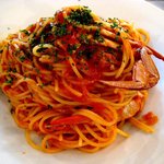 ガーデン＆クラフツ カフェ - 渡りガニのトマトスパゲティ