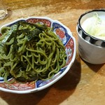 河長 - 〆に茶蕎麦を食べました　美味しいです(^.^)