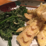 Sougoan - うどの葉と筍の天婦羅