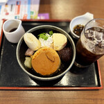 ピッツェリア馬車道 - 料理写真:「プリンと珈琲ゼリーのあんみつ」