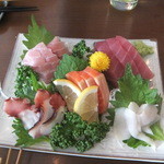立ち飲み処ここ - 刺身盛り合わせ(2015.5.4)