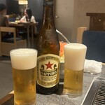 月島もんじゃ くうや - とりあえずビールやーーーw