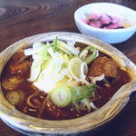 手打ちそば　馬力屋 - 【1日だけ武蔵野麺通団】鴨のもつ煮