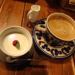 ルーエプラッツ ツオップ - パンナコッタ　ブレンドコーヒー 