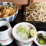 香庵 - ミニ天丼セット(もりそば)850円