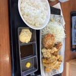からやま - 料理写真:とり天あいもり定食