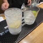 アクシュ カフェ - 広島レモンサワー1,000円　桜尾ジンライム1,000円
