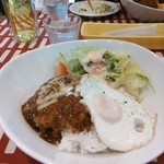 洋食家がじゅまろ - ロコモコ丼デミソース