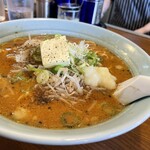どさん子大将 大山店 - 味噌ラーメン大盛バター入り