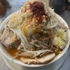 らーめん大 - 辛らーめん 大盛、こま切れ豚(野菜タンメン、ニンニク、アブラマシマシ)