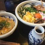 讃岐うどん　雅流 - 具沢山ぶっかけ＋ミニ玉子丼
750円＋310円