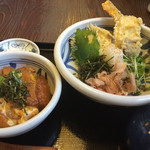 讃岐うどん　雅流 - 野菜天おろしぶっかけ＋ミニカツ丼
850円＋510円