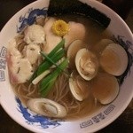 フスマにかけろ 中崎壱丁 中崎商店會1-6-18号ラーメン - 極淡麗にぼぐりそば(2015/4)