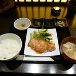 豚しゃぶしゃぶ・炭火焼 座和めき - 三元豚ロースステーキ￥１０８０