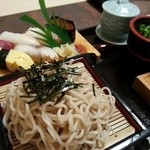 小松水産の庵 鮨処 春冬夏 - ざるそばランチ