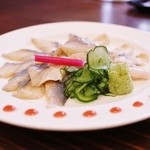 入谷鬼子母神門前のだや - うなぎの酢〆　うら梅造り