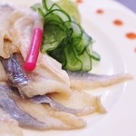 入谷鬼子母神門前のだや - 酢〆は梅ソースかわさびで！