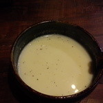 カフェ椿  - 枝豆の温かいスープ