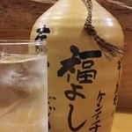 Fukuyoshi - 【27.5.3】麦焼酎をハーフボトルでお願いします。
