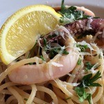 イカのスパイシーパスタ