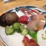 魚盛り(少し食べてます)