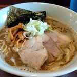 中華そば フレッシュさ凸 - 料理写真:濁し煮干に節1000円+大盛り150円=1150円