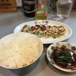 ポプラ館 - 今回は、ご飯（小）と餃子