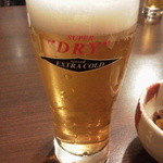 鶏一 - ビールはsuperDRYのextracold！