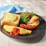 果実屋珈琲 - こだわりソーセージとホテルオムレツ