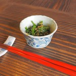 ぎゃらりー茶屋 膳 - のらぼう菜のお浸しをサービス♪