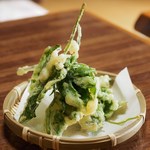 瀬戸沢 - 山菜天ぷら
