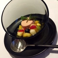 リストランテ ソットラルコ - デザート❤︎トマトのパンナコッタ、フルーツ添え