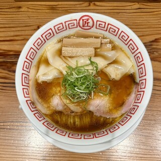 Soba.匠 - 料理写真:醤油ワンタンそば