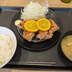 松のや - 料理写真:オレンジソースから揚げ(5個)定食