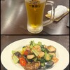 중국 가정요리 테츠진슈카 에비스초점 - ↑↑ 生ビール  ↓↓ チンゲン菜と国産椎茸のエビ炒め