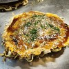 広島風お好み焼 大福 - 完成。今にして思うと、ガーリックパウダー多かったかな