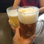 びっくりドンキー - ドリンク写真:カンパイ(*´︶`*)ノ