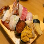 や台ずし - ぜいたく寿司10貫
