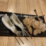 鉄板串料理 まさき - 美味しいキス、手羽