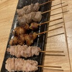 鉄板串料理 まさき - 美味いせせり、美味いホルモンみたいなやつ、ハツのお代わり