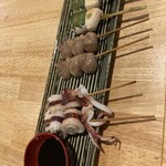 鉄板串料理 まさき - 凄い美味いハツ、凄い美味いイカ