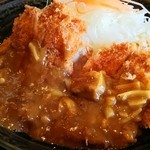 トンマル - チキンカツのチーズカレーのせ定食@2015/4/26