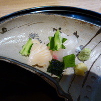 高松 - 向付　青紅葉に見立てた胡瓜が綺麗