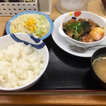 松屋 - てりたまチキン定食【630円+ライス大盛60円】（2015/5/6）